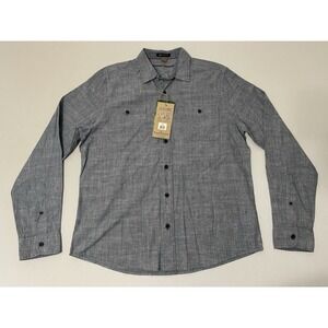 Tailor Vintage M Medium Luxe Performance‎ Insignia Blue Button Down Long Sleeve